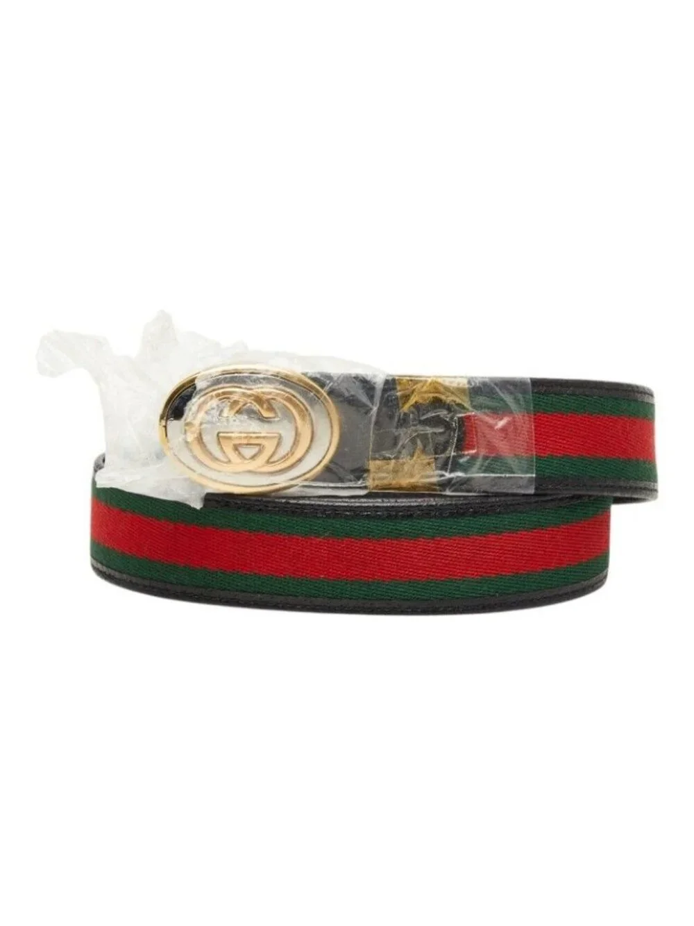 Gucci Interlocking Sherry Line 95 38 Black Leather 1- Belt